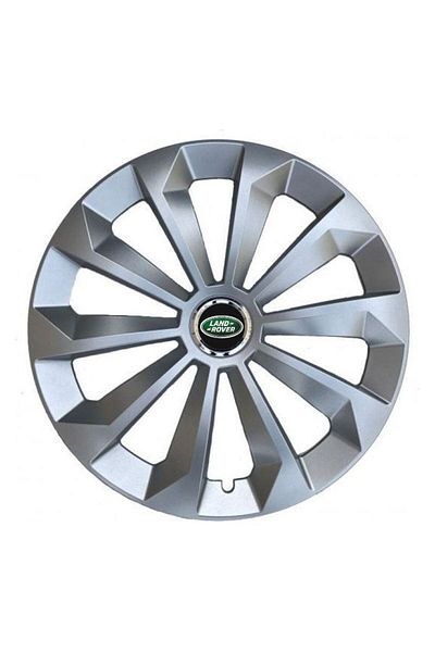 Autohelix MSA Set de 4 capace pentru roți, compatibile cu jante R14, pentru Land Rover, model cromat Fame