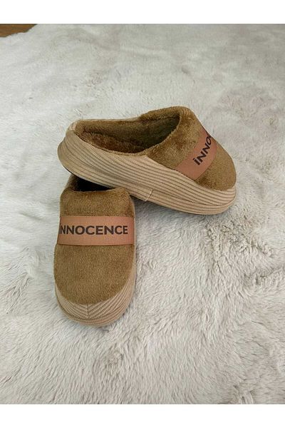 redtan Masumiyet Taba Women's House Slippers |   Orthopedic |   Soft Soled |   Fur Inside |   Dowry