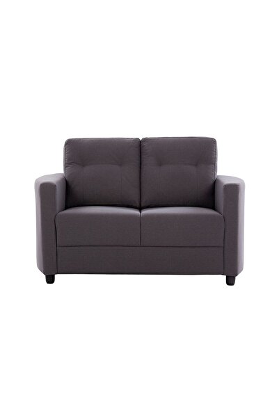 Danube Home Nottingham 2 Seater Fabric Sofa - Dark Slate Grey L135.5xW85xH88cm