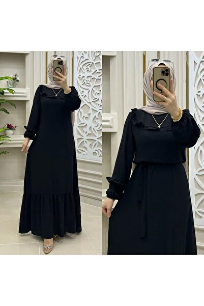 ASEL BUTİK ZS 1.sınıf ithal ayrobin kumaş tesettür elbise