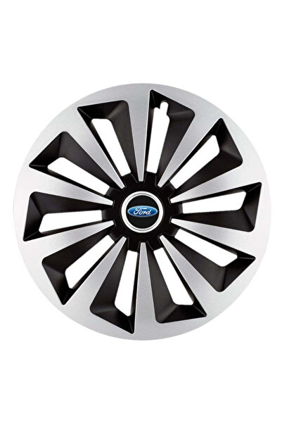 Autohelix MSA Set de 4 capace de jantă Fox Gri-Negru R16 pentru gama de mașin...