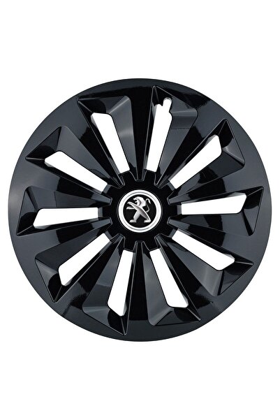 Autohelix MSA Set de 4 capace jante Fox negre R15 pentru gama auto Peugeot