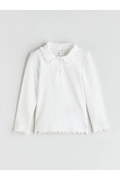 LC Waikiki Lcw Kids Baby Collar Girl's T-Shirt (W5)