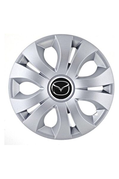 Autohelix MSA Set de 4 capace pentru roți, potrivite pentru jante R14, compatibile cu Mazda, model superior cromat