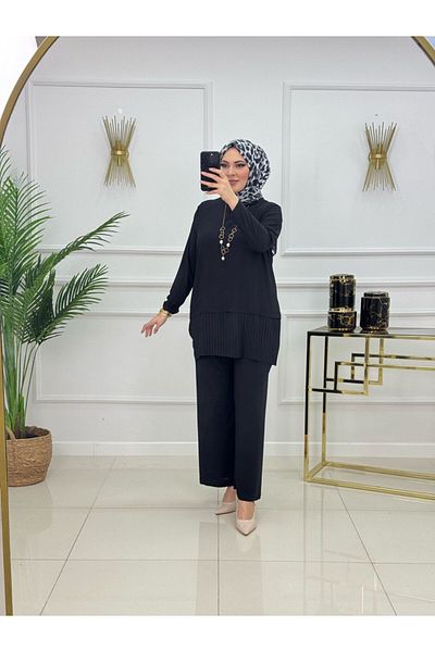 VALENS BOUTİQUE Γυναικείο Σετ Παντελόνι Hijab Σετ 2 τεμαχίων τουνίκ & παντελόνι