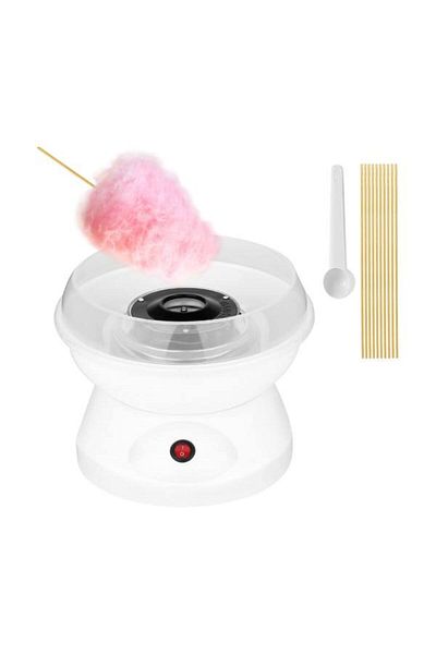TERRION Portable Cotton Candy Machine 450W with Splash Guard, Scoop & 10 Sticks – Home Candy Floss Maker