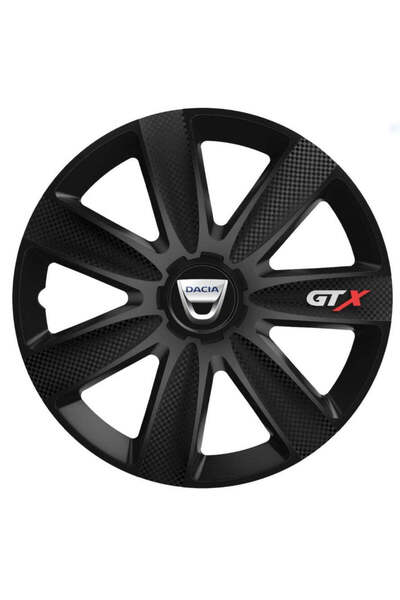 Autohelix MSA Set de 4 capace de jantă GTX Carbon Black R14 pentru Dacia