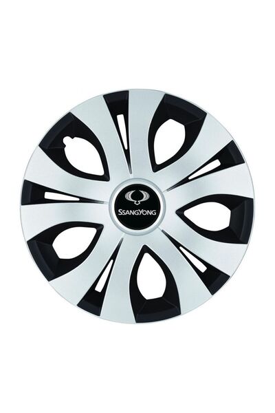 Autohelix MSA Set de 4 capace roți superioare gri-negre R16, compatibile cu S...