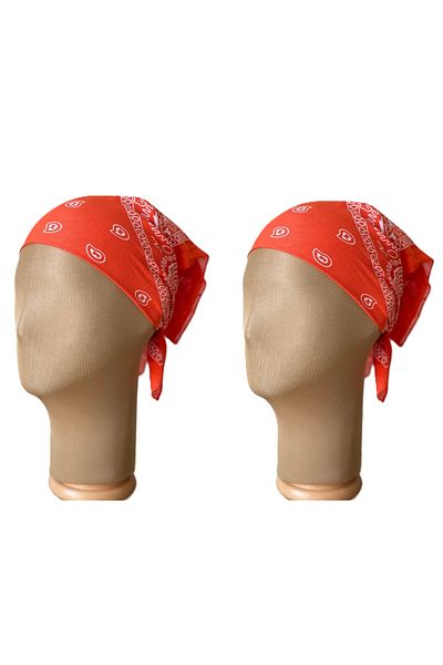 Rupen Kraft 100% Cotton Classic Pattern Unisex 2-Piece Bandana Set Colorful Bandana Ethnic Patterned a Quality Bandana