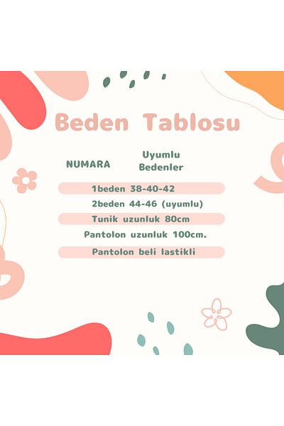 VALENS BOUTİQUE Γυναικείο Σετ Παντελόνι Hijab Σετ 2 τεμαχίων τουνίκ & παντελόνι