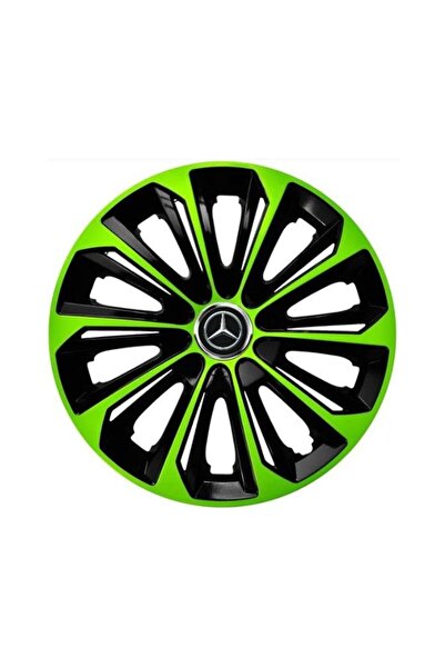 Autohelix MSA Set de 4 capace de jantă R14 verzi extra rezistente pentru gama de mașini Mercedes-Benz