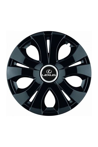Autohelix MSA Set de 4 capace pentru roți negre R14, compatibile cu Lexus