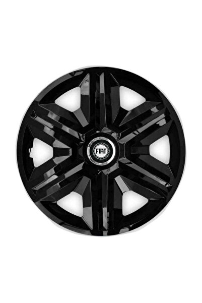 Autohelix MSA Set de 4 capace de roată rapide negre R15 pentru gama Fiat