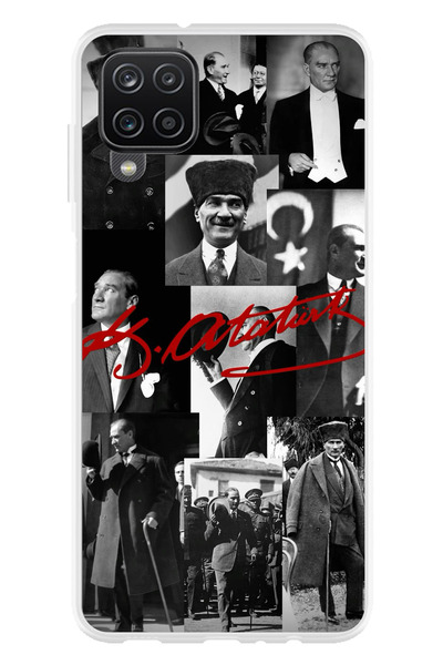 TechTree Galaxy A22 - M22 - M32 Compatible Red Mustafa Kemal Atatürk Signatur...