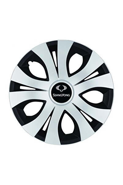 Autohelix MSA Set de 4 capace roți superioare gri-negre R15, compatibile cu S...