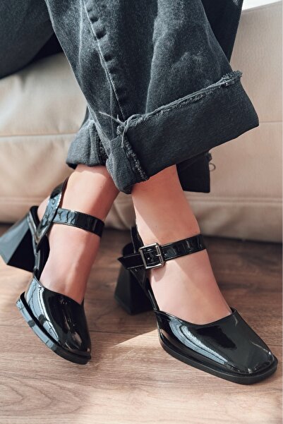 I Love Shoes Μελόρα Ψηλοτάκουνα Μαύρα Λουστρίνια Μαίρι Τζέιν