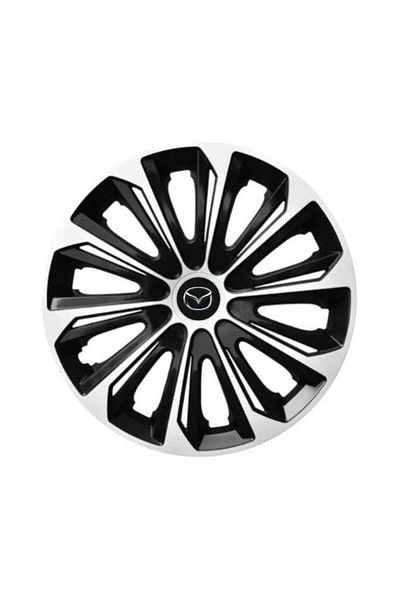 Autohelix MSA Set de 4 capace pentru roți extra rezistente, argintii R14, pentru gama de mașini Mazda