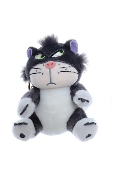OEM Plush Toy, Kitten, Keychain, Gray, 12 cm