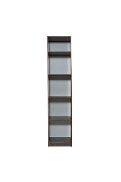 Danube Home Infinity 1-Door Wardrobe with Shelves - Dark Walnut L50xW59xH230cm