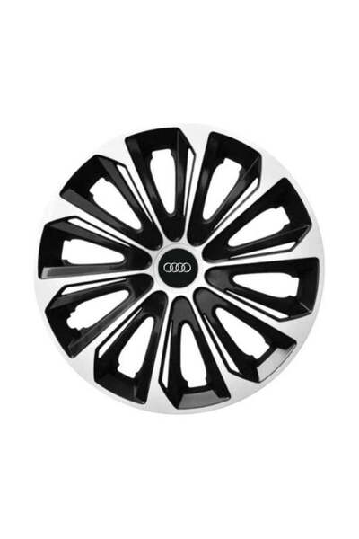 Autohelix MSA Set de 4 capace de jantă argintii extra rezistente R15 pentru g...