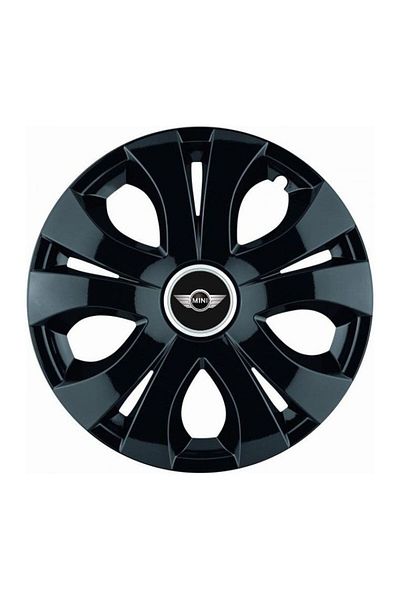 Autohelix MSA Set de 4 capace de roți negre pentru jante R14, compatibile cu Mini
