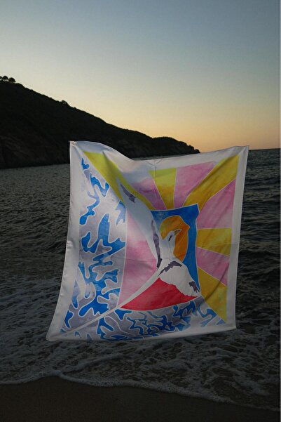 Materia Kuş Desen Bandana