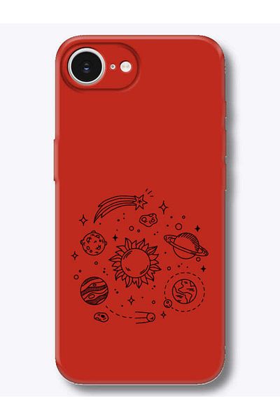 frondcase iPhone 16E Planet Red Phone Case