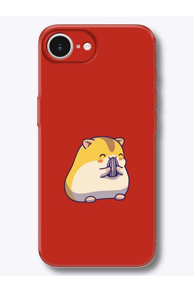 frondcase iPhone 16E Cute Hamster Red Phone Case