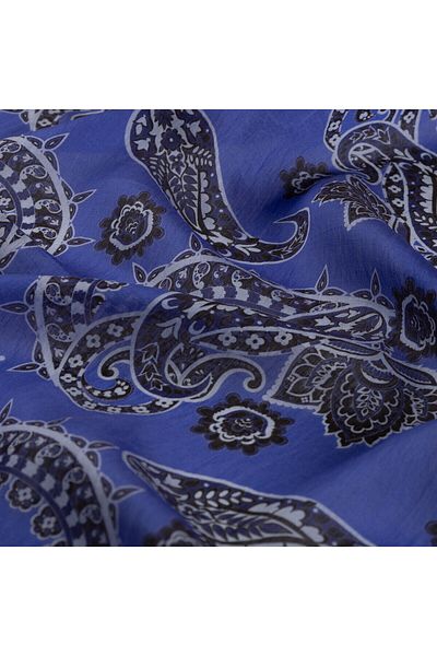 ipekevi Φουλάρι με σχέδιο Saks Blue Mesopotamia Model 04