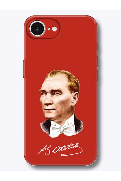 frondcase iPhone 16E Ataturk Signature Red Phone Case