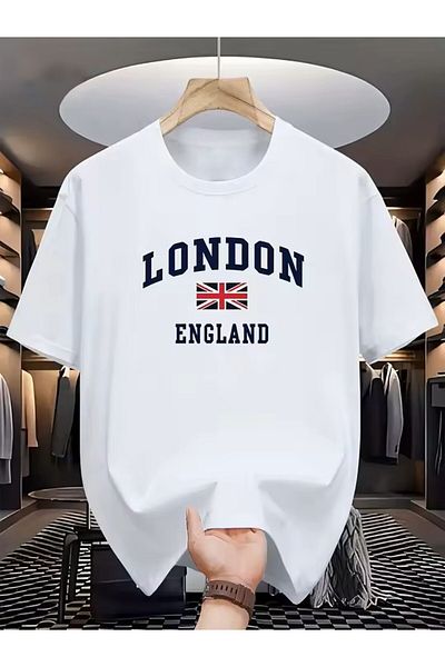 LEIVOR London England Printed Unisex Cotton T-Shirt