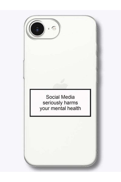frondcase حافظة هاتف شفافة للوسائط الاجتماعية لهاتف iPhone 16e