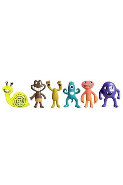 OEM Pachet promoțional: Set de 6 figurine BanBan, multicolore, 9 cm + Set inteligent de pastă de modelat,