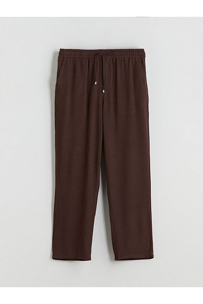 LC Waikiki Pantaloni pentru bărbați în amestec de in, cu potrivire standard