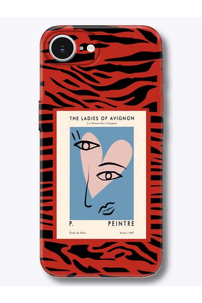 frondcase iPhone 16E Zebra Picasso Red Phone Case