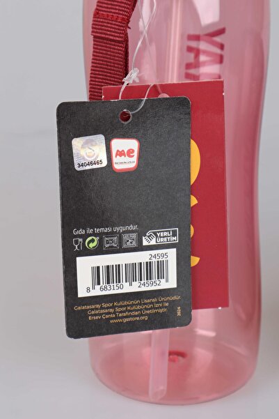 Galatasaray "Dekomus Pocket Notebook with Gift" New Season Licensed Tritan Bottle 700 ml
