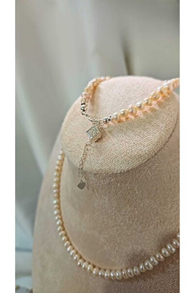 İNCİORA JEWELRY GERÇEK DOĞAL İNCİLİ GÜMÜŞ KOLYE
