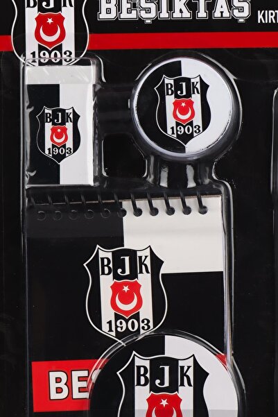Beşiktaş "DEKOMUS CEP DEFTERİ HEDİYELİ" YENİ SEZON LİSANSLI 4'LÜ KIRTASİYE SETİ NOT DEFTERİ, SİLGİ,K