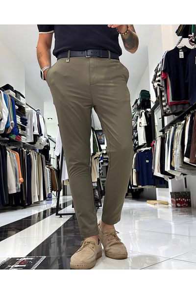 higo Anti-Wrinkle Slim Fit Men's Trousers