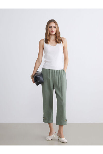 LC Waikiki Peak New Season Elastic Waist Modal Blend Women's Trousers