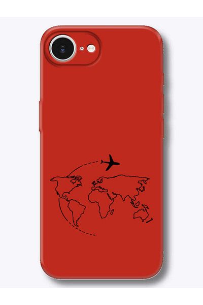 frondcase iPhone 16E Face Art Red Phone Case