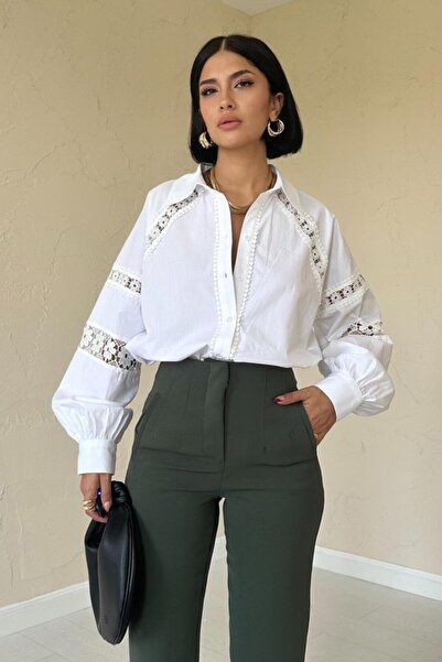 COjans Khaki Pencil and Skinny Leg Trousers