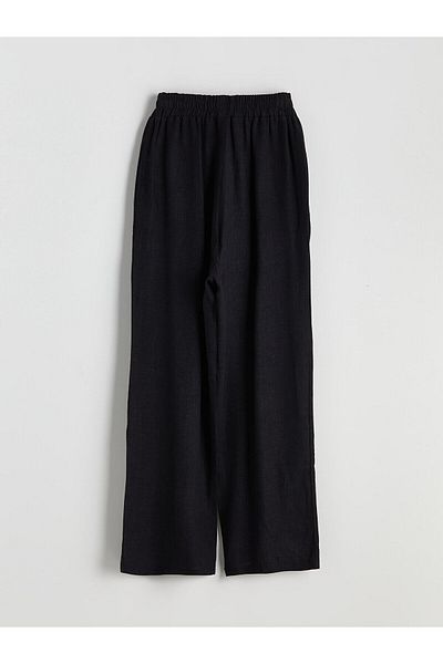 LC Waikiki Γυναικείο παντελόνι λινό Look με ελαστική μέση