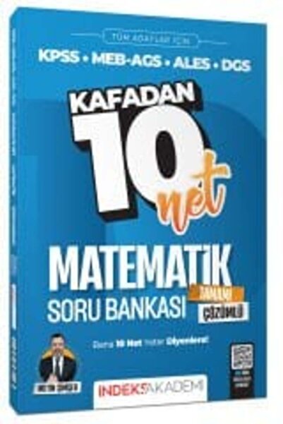 İndeks Akademi İndeks Akademi 2026 KPSS MEB-AGS ALES DGS Matematik Kafadan 10...