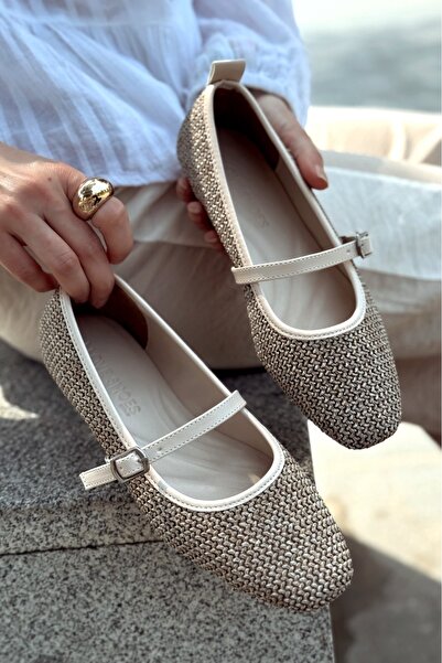 I Love Shoes Xeluri Textile Women's Ballerina Brown