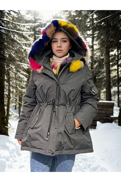 CVS Women's Waterproof Hooded Coat - Smoked