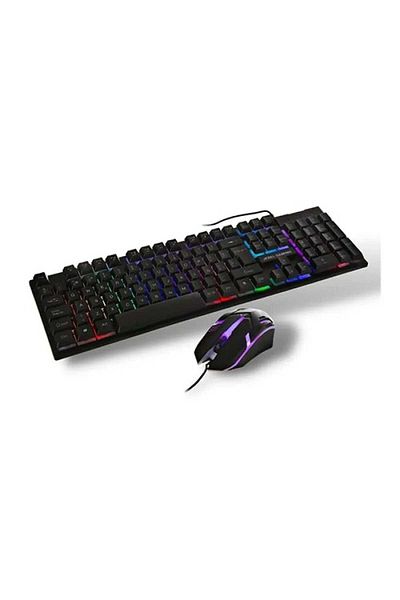 JEDEL-GAMING GK112 Gaming Keyboard and Mouse Combo with RGB Lighting