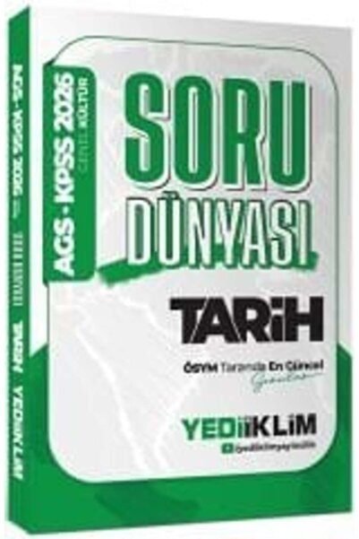 Yediiklim Yayınları Yediiklim 2026 KPSS Tarih Soru Dünyası Soru Bankası Yedii...
