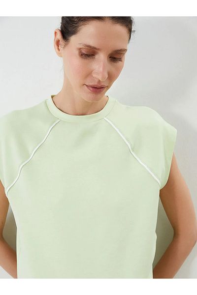 LC Waikiki Lcwaikiki Classic Green Crew Neck Oversize Women's T-Shirt