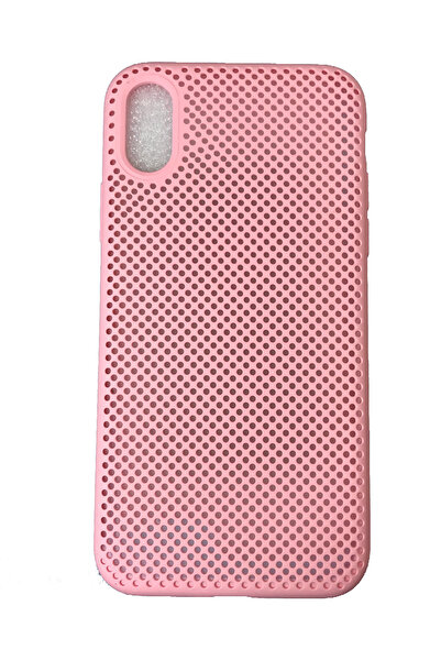 OEM Carcasă compatibilă cu iPhone X / XS, Carcasă din cauciuc cu găuri, Roz